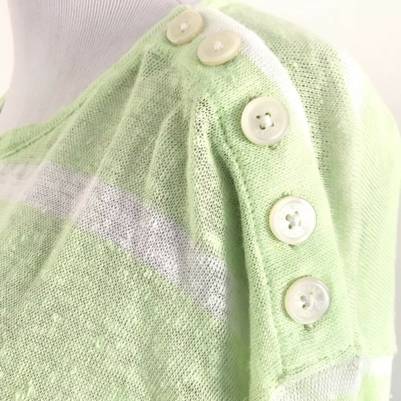 Lauren Ralph | Womens Size L Crewneck Pullover Sweater Striped 100% Linen - Picture 7 of 10